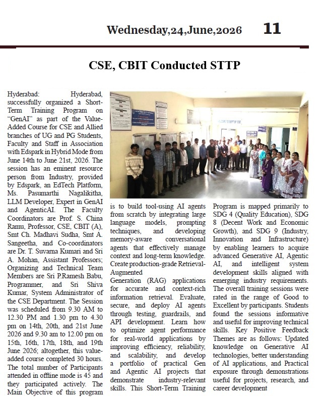 CBIT and Uncoder Generative AI Training Program